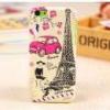 Huse - iphone Husa iPhone 5c Turnul Eiffel Mini Masinuta Slim Dura
