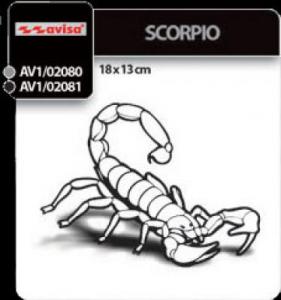 Stiker auto scorpion