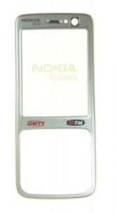Carcase Carcasa Fata Nokia N73 argintie originala