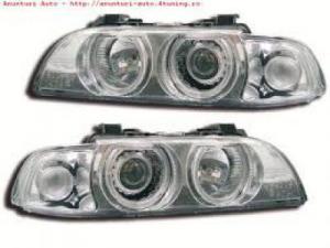 Faruri BMW seria 5 E39 angel eyes crom