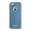 Huse - iphone husa aluminiu periat slim iphone 5 albastra