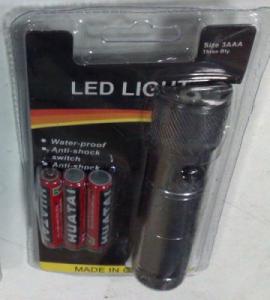 Lanterna profesionala din aluminiu cu 8 led si laser