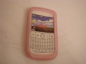 Huse telefoane Husa Silicon Blackberry 8520 roz  BULK