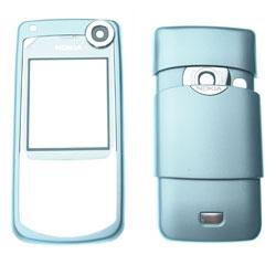 Carcasa Nokia 6680 argintiu-bleu