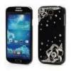 Huse Husa Camellia Bling Bling Samsung Galaxy S4 i9500 i9502 i9505 Cu Diamante Neagra