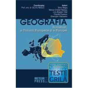 Geografia Romaniei, a Uniunii Europene si a Europei - teste grila