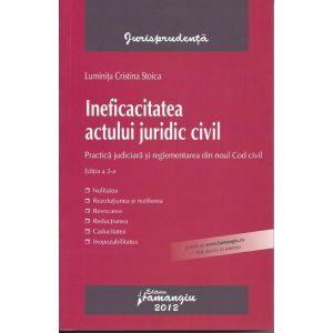 Ineficacitatea actului juridic civil. Practica judiciara si reglementarea din noul Cod civil