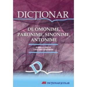 Dictionar de omonime, paronime, antonime