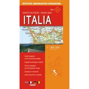 Harta detaliata a italiei