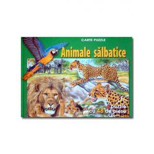 Animale salbatice. Carte puzzle