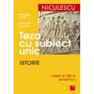 Teza cu subiect unic. Istorie. Clasa a VIII-a, semestrul I