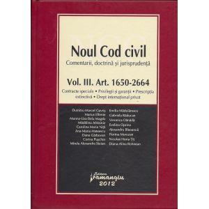 Noul Cod civil - comentarii, doctrina, jurisprudenta vol III art. 1650 - 2664