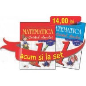 Set caiete matematica pentru clasa I (semestrele I si II)