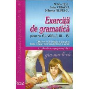Exercitii de gramatica pentru clasele a III-a si a IV-a