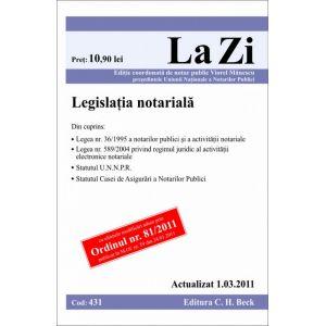 Legislatie notariala (actualizat la 1.03.2011). Cod 431