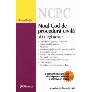 Noul Cod de procedura civila si 11 legi uzuale