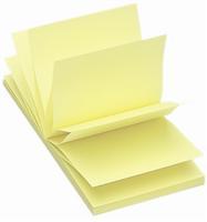 Notes zig-zag, galben, 75 x 75 mm, 100 file