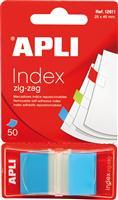 Index Apli Pop-Up albastru, 25x45mm, 50 file