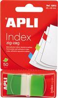 Index Apli Pop-Up verde, 25x45mm, 50 file