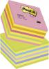 Cub notite autoadezive Post-it&reg; Lollipop neon, 76 x 76 mm, 450 file, galben/roz