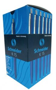 Pix Schneider K15, 50/cut asortate, scris albastru