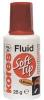 Fluid corector soft tip, solvent