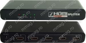 114404 - distribuitor HDMI X 4, cu amplificare de semnal