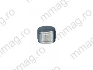 127511 - buton metalic, diam.: 40 mm, argintiu