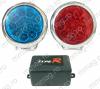 118111 - Stroboscop cu LED-uri, lumina rosie / albastra, 12 V