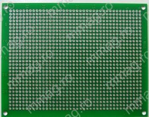 130592 - Cablaj de test, verde, sticlotextolit - 90x150 mm, cu gauri metalizate