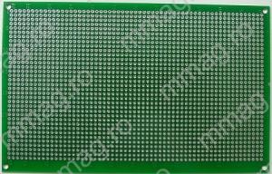130593 - Cablaj de test, verde, sticlotextolit - 110x160 mm, cu gauri metalizate