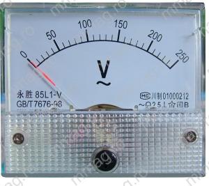 111440 - Ampermetru analogic de panou,100 mA