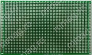 130599 - Cablaj de test, verde, sticlotextolit - 85x110 mm, cu gauri metalizate