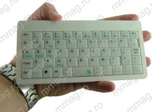 114516 - Mini tastatura fara fir,tastatura wireless (2.4 GHz), 56 taste, USB