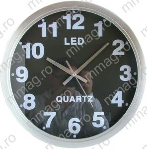 110936 - Ceas de perete, cu cifre iluminate cu LED-uri, diam. 400 mm