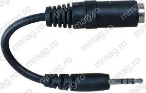 128002 - Cablu jack tata 2,5 mm 4 contacte-jack mama 3,5 mm 4 contacte