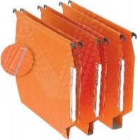 Dosar suspendabil cu eticheta laterala, carton 220g-mp, cu burduf 30mm, ELBA - kraft orange