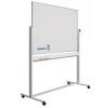 Whiteboard rotativ  90 x 120 cm, pe stand mobil, profil aluminiu RC, SMIT