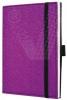 Caiet lux cu elastic, coperti soft, A6 101 x 148mm, 97 file, Conceptum mystic violet velin