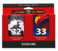 DUAL PACK NR.32 & NR.33 0080D2951 ORIGINAL LEXMARK Z815