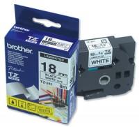 RIBON TZ-241 18MM BLACK ON WHITE ORIGINAL BROTHER P-TOUCH