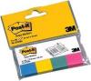 Page marker post-it, 4 culori ultra, 20x38 mm,