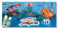 Tempera-seturi-tub16 ml, 10 culori-design ambalaj Lumea apelor