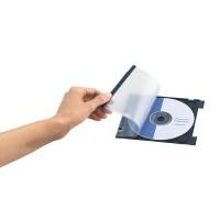 Carcasa de arhivare CD-DVD in biblioraft  transparent