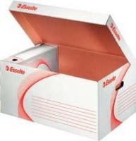 Container de arhivare Esselte Boxy, alb, pentru cutii de arhivare, 560x275x370mm, carton, 5buc/set (