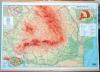 Harta Romania administrativa, 50x70 cm, plastifiata, cu baghete