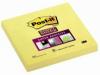 Notite adezive post-it super sticky galben, 76x76mm,