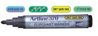 Flipchart marker varf rotund, 2.0mm, corp plastic, ARTLINE 370 - negru