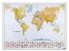 Harta lumii, rama aluminiu, 1020x1390 mm-10 magneti