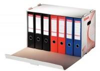 Container de arhivare pentru bibliorafturi Esselte, 525x338x306 mm, alb